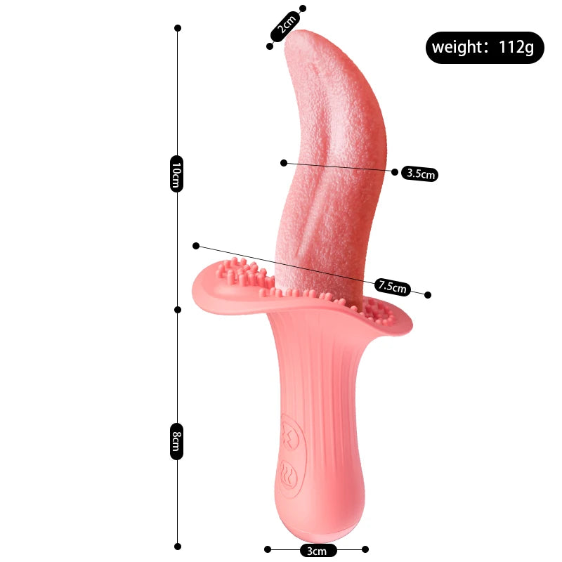 SexyStyle Realistic Tongue Licking Vibrator Pussy Licking Blowjob Clit Breast Breast Stimulation for Women Sex Toys Masturbation Toys - MiroleekNeto