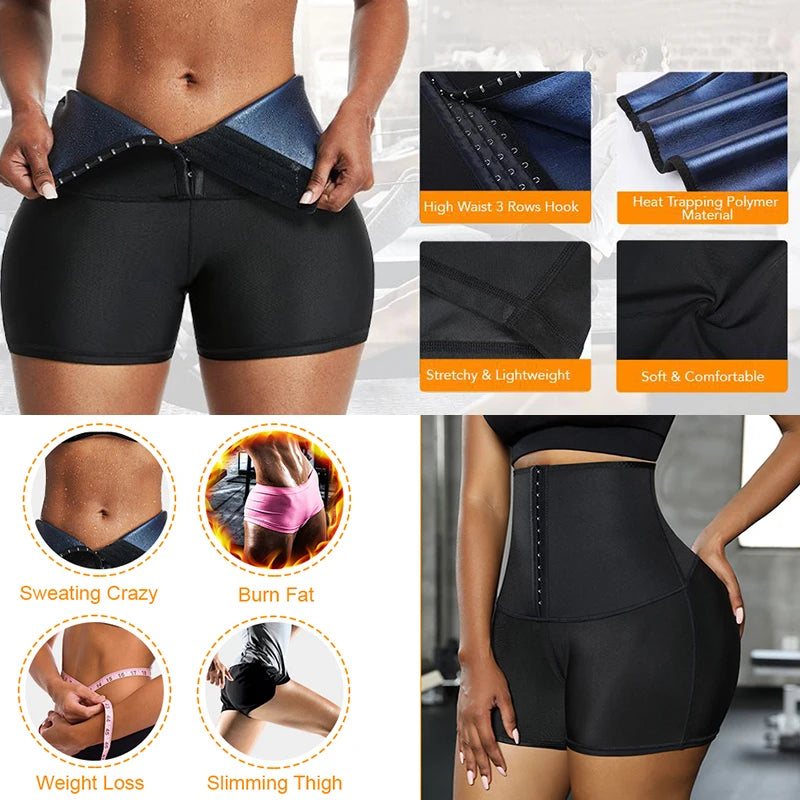 SexyStyle Hot Sweat Sauna Panties Body Shaper Shorts Weight Loss Slimming Shapewear Waist Trainer Tummy Control Thermo Leggings