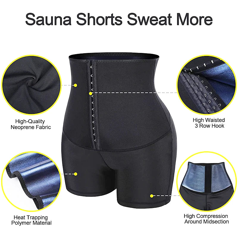 SexyStyle Hot Sweat Sauna Panties Body Shaper Shorts Weight Loss Slimming Shapewear Waist Trainer Tummy Control Thermo Leggings