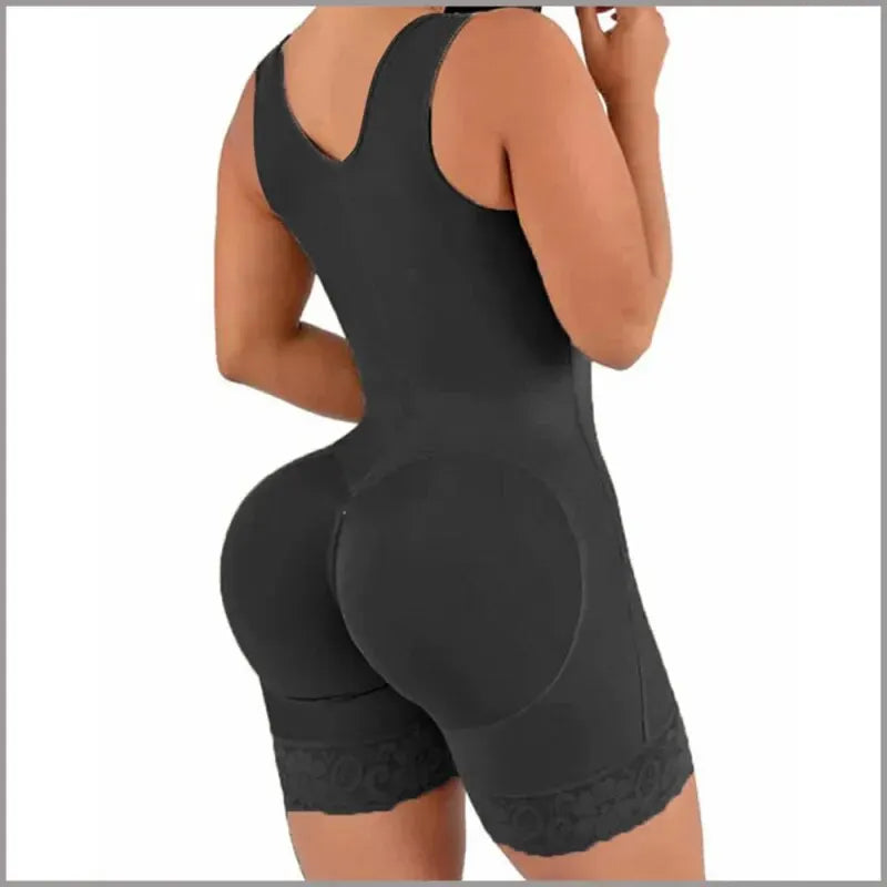 SexyStyle Women Bodysuit Shapewear Fajas High Compression Shorts Slimming Sexy Shaping Underwear Tummy Control Body Shaper with Buckle - MiroleekNeto