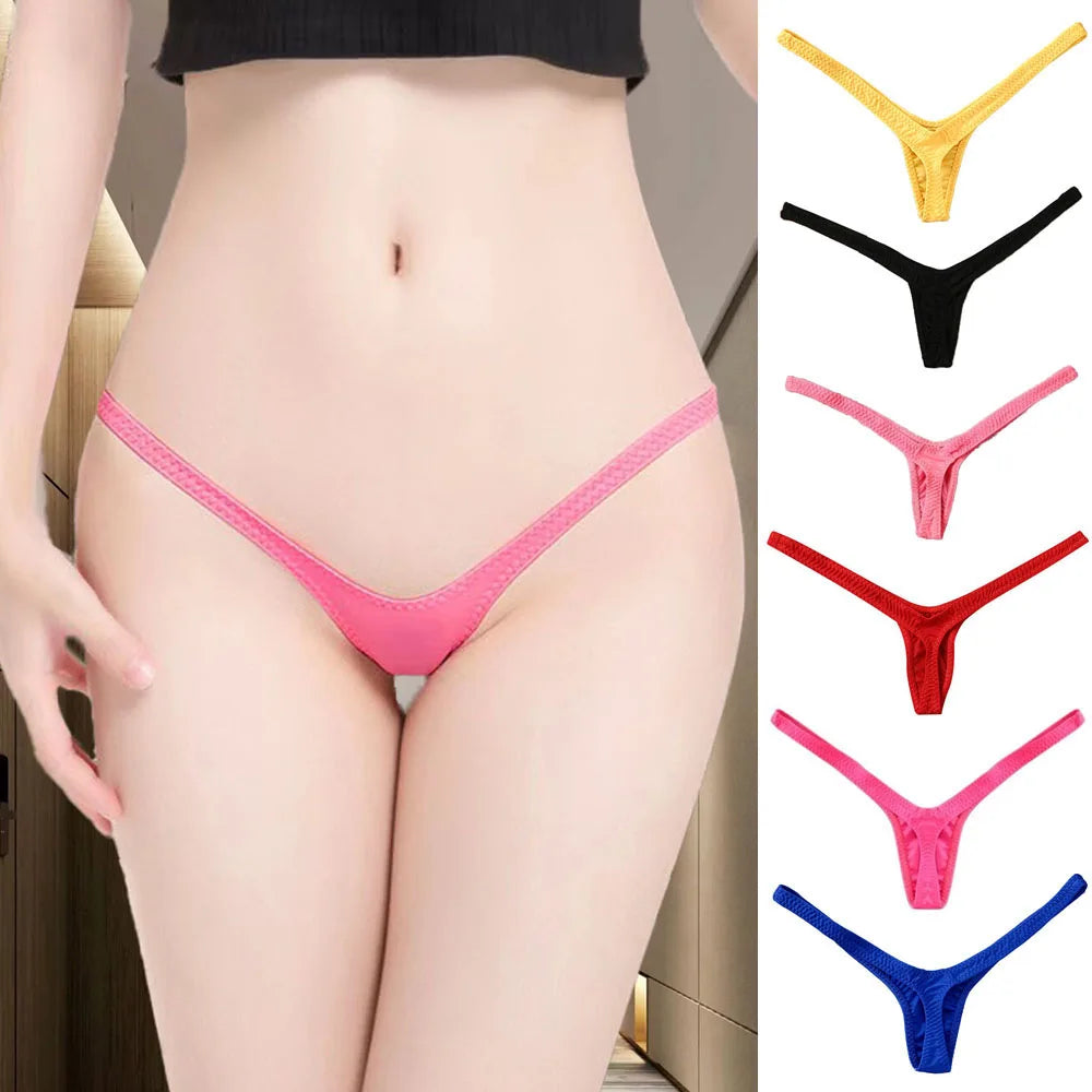 SexyStyle Women's Panties Solid G-strings Thongs Sexy Low Waist Temptation Lingeries Underwear For Ladies Brief Female Bikini Underpant