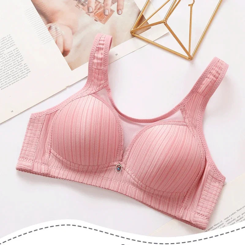 Sexystyle 42-44 B/C Large Cup Underwear for Women Bra Large Size Comfortable No Steel Bra Fashion Bralette Tops Middle Aged Lingerie